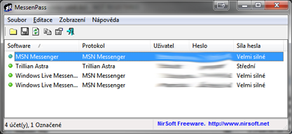 MessenPass zjistí heslo k vašemu IM účtu