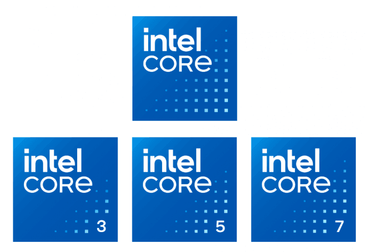 Nové značení a loga procesorů Intel Core