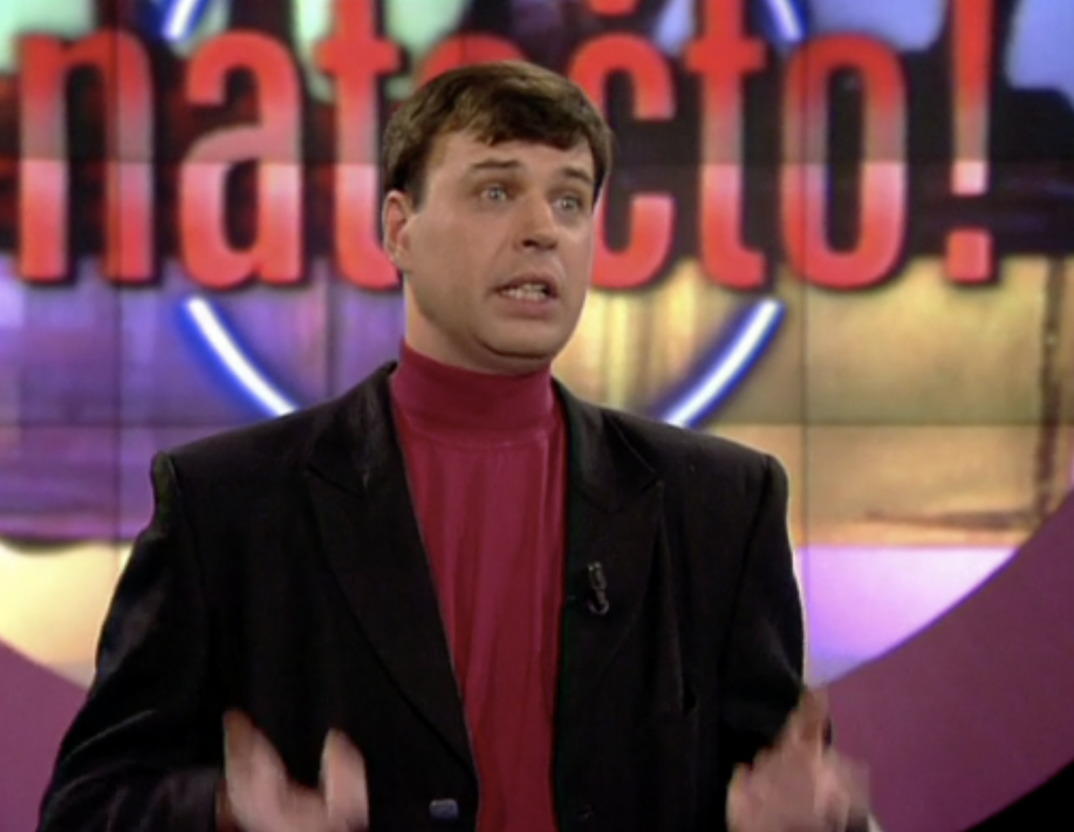 Moderátor Petr Rychlý v pořadu Natočto!