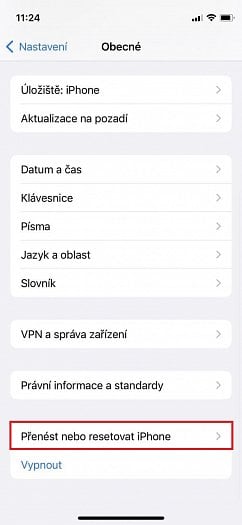 tovární nastavení iPhone 2. část (zdroj: cnews.cz)