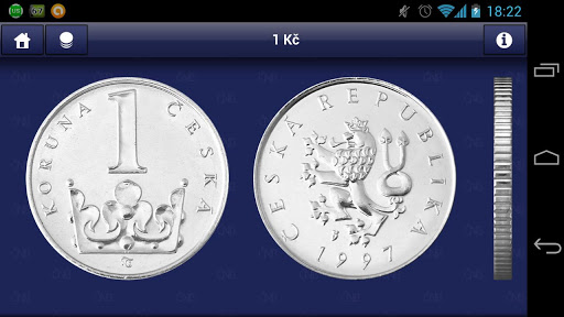 Android aplikace České peníze