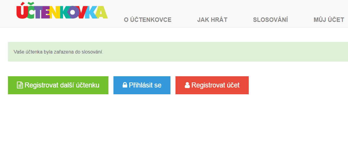 Jak probíhá registrace účtenky v Účtenkovce