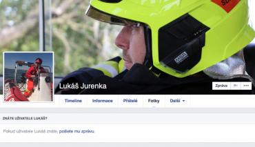 Veřejný profil Lukáš Jurenky na Facebooku.