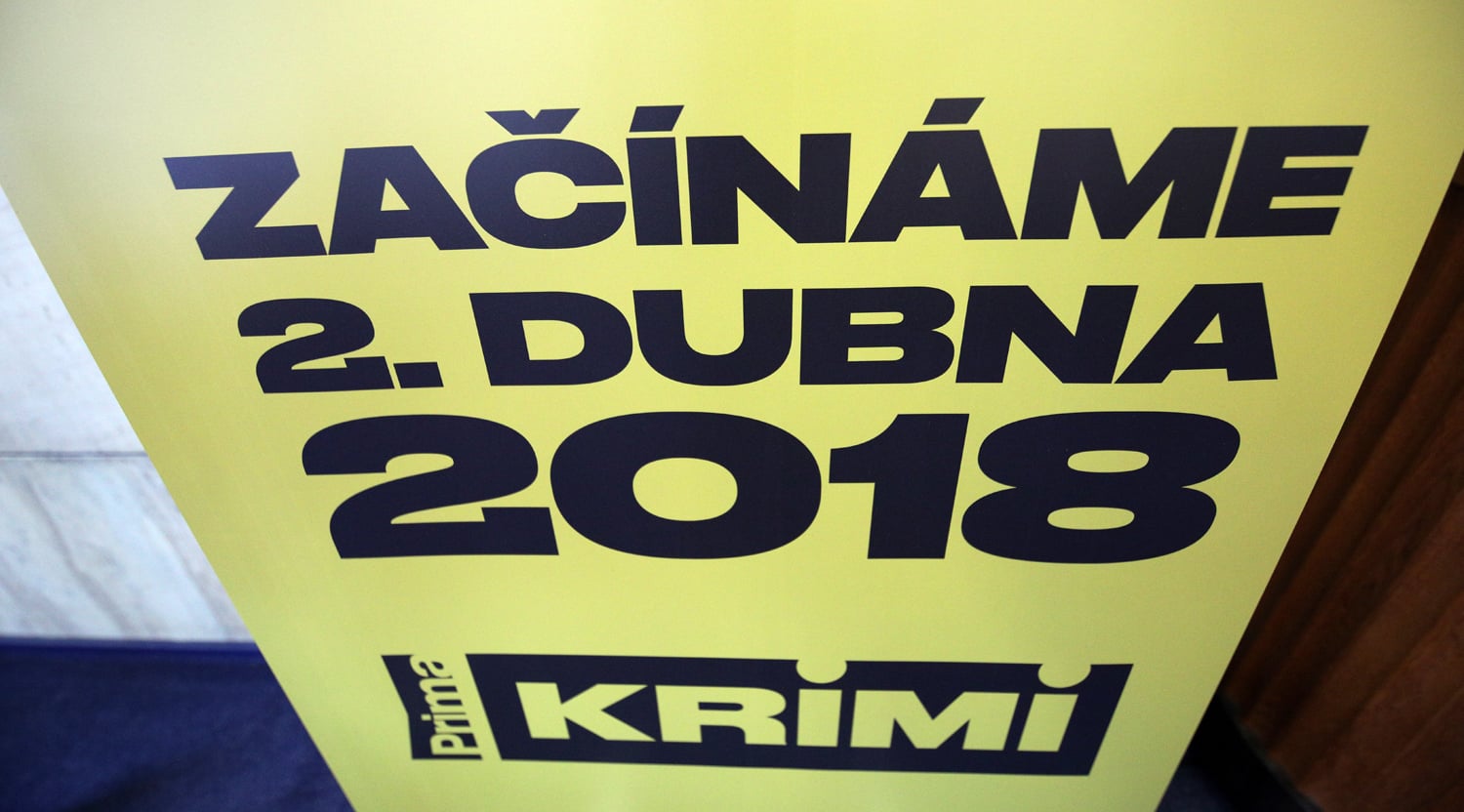 Tisková konference Prima Krimi, březen 2018