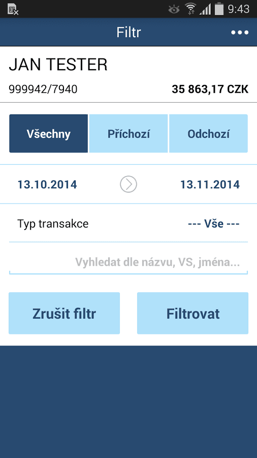 Mobilní bankovnictví WSPK pro Android, iOS a Windows Phone.