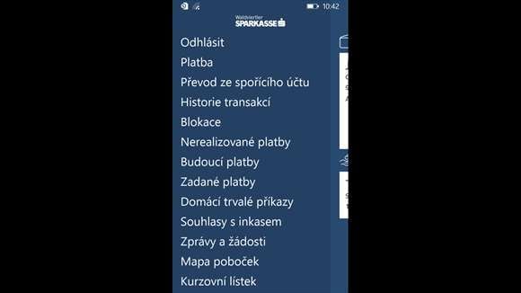 Mobilní bankovnictví WSPK pro Android, iOS a Windows Phone.