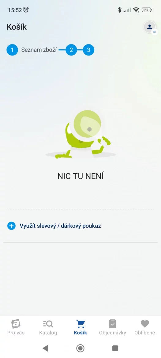 Ukázka aplikací vybraných e-shopů