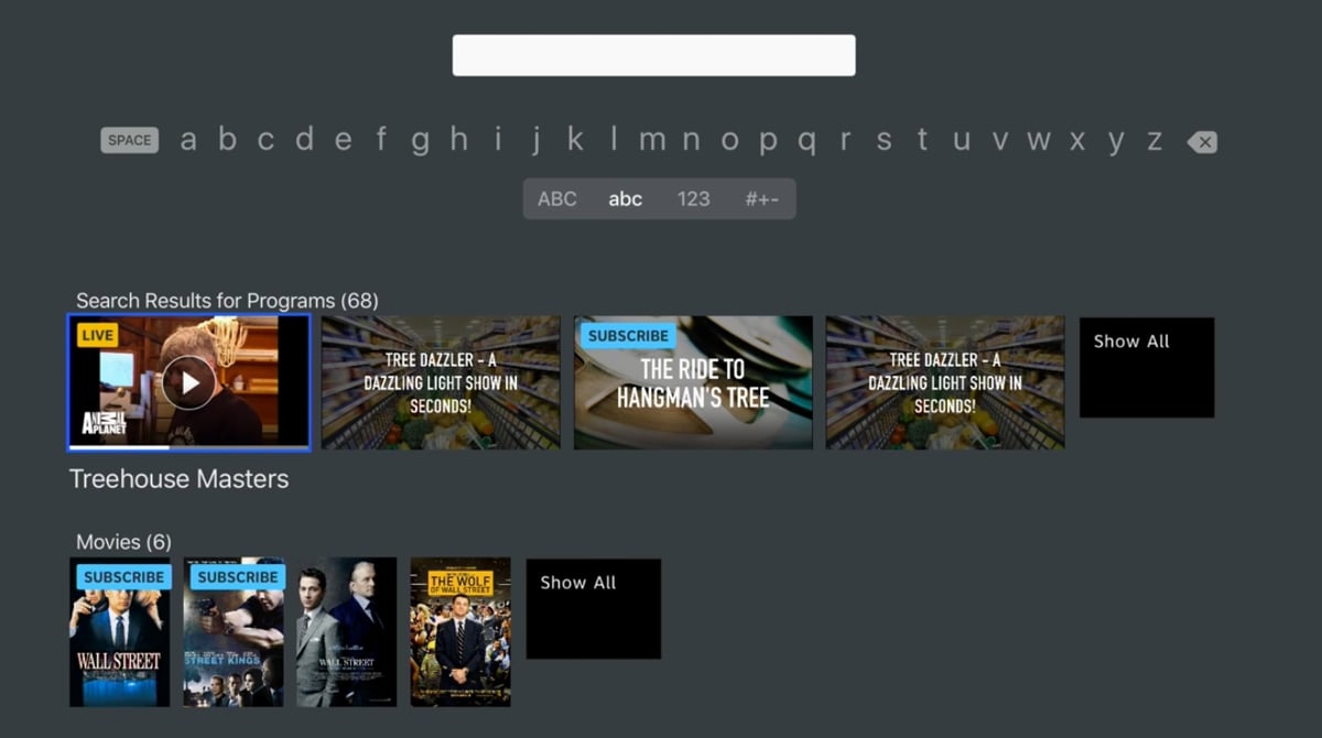 DirecTV - Volby Guide a Search