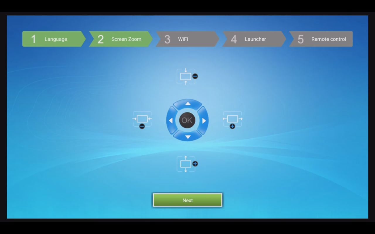 První start a uživatelské prostředí MX9 Pro Mini