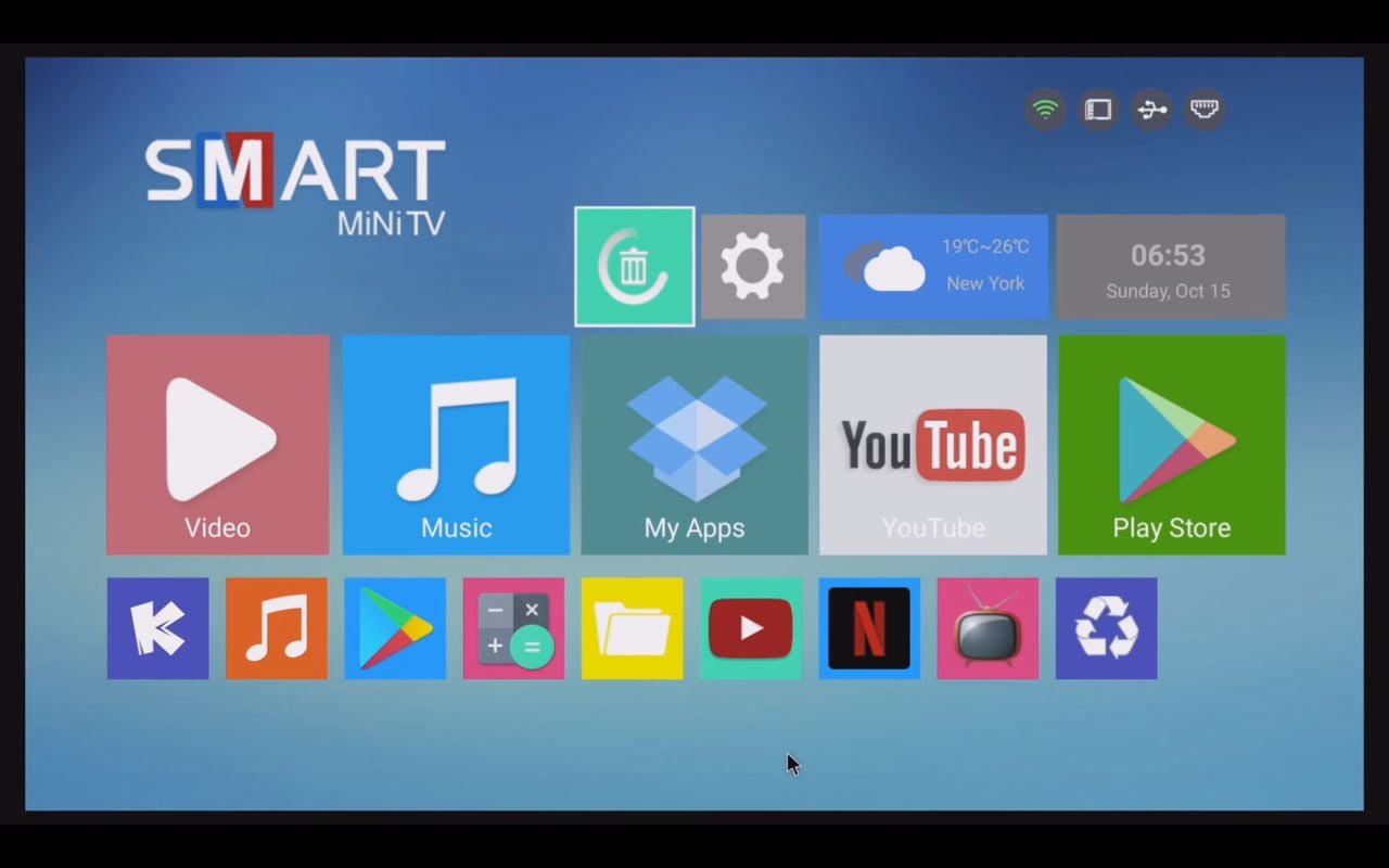 První start a uživatelské prostředí MX9 Pro Mini