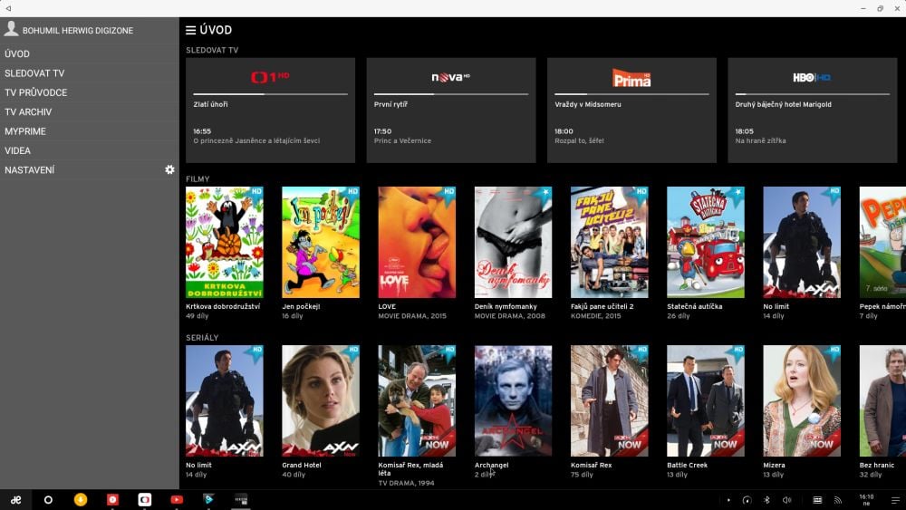 Remix Mini - aplikace IPTV a VoD