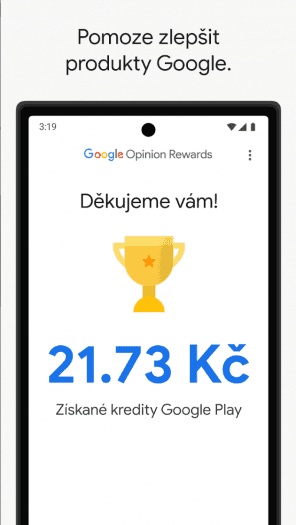 Aplikace Google Opinion Rewards (zdroj: play.google.com)