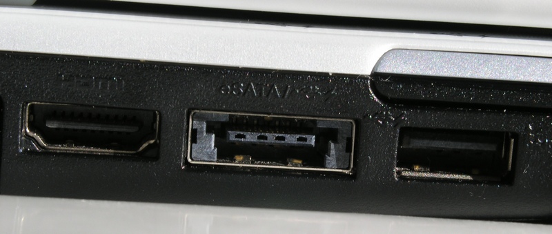 HDMI, E-SATA/USB, USB