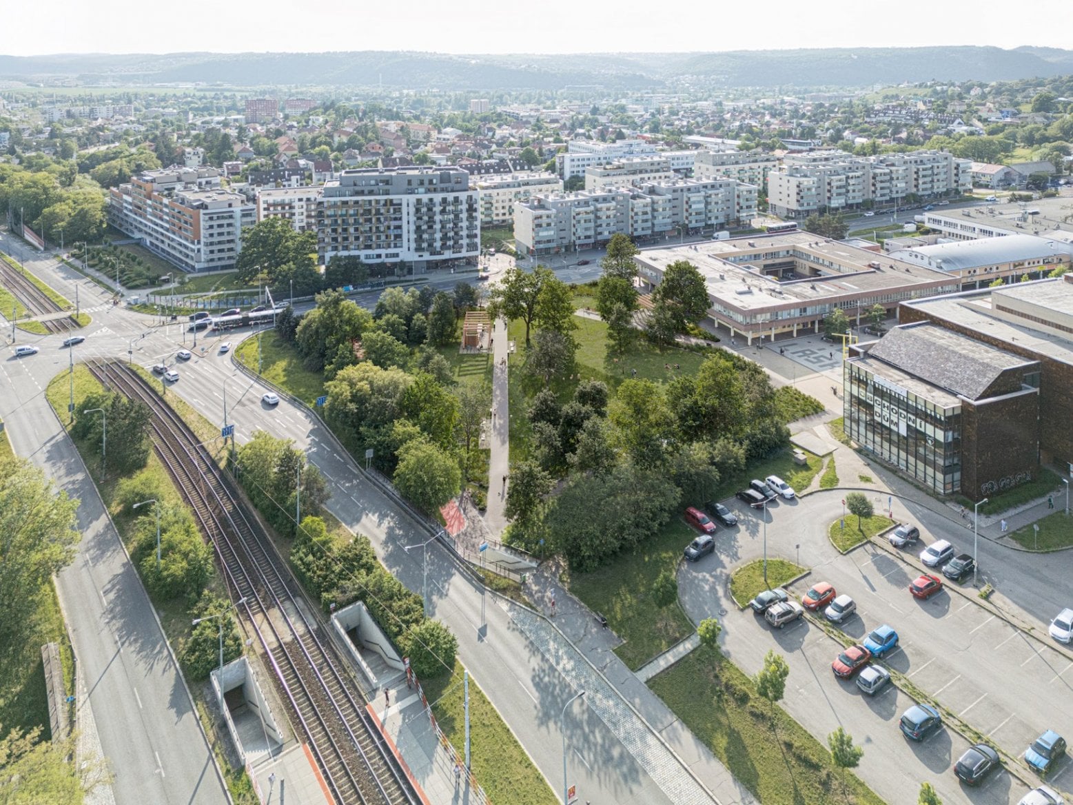 Sofijské náměstí v Modřanech