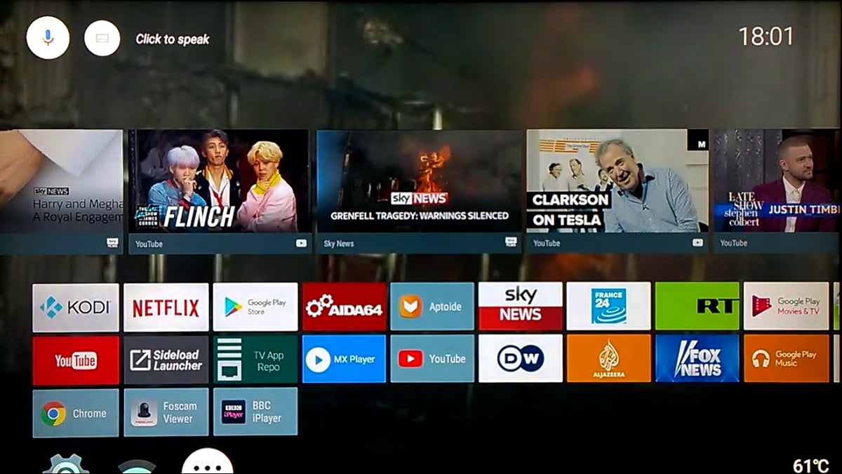 TV Stock Nexus ROM nainstalovaný v M8S Pro L 1/2
