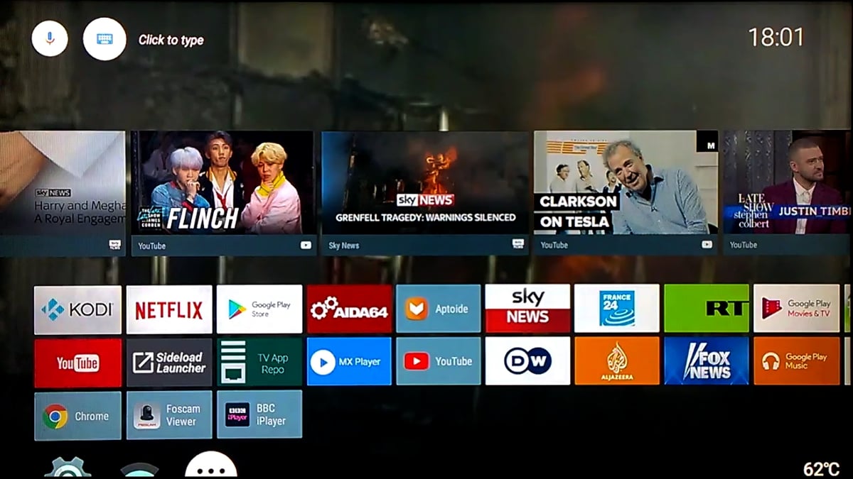 TV Stock Nexus ROM nainstalovaný v M8S Pro L 1/2