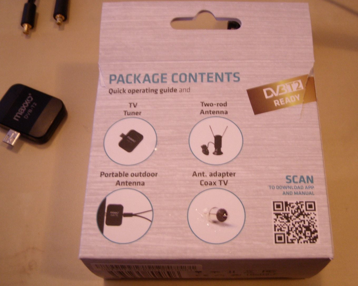 Maxxo T2 mobile - obsah balení