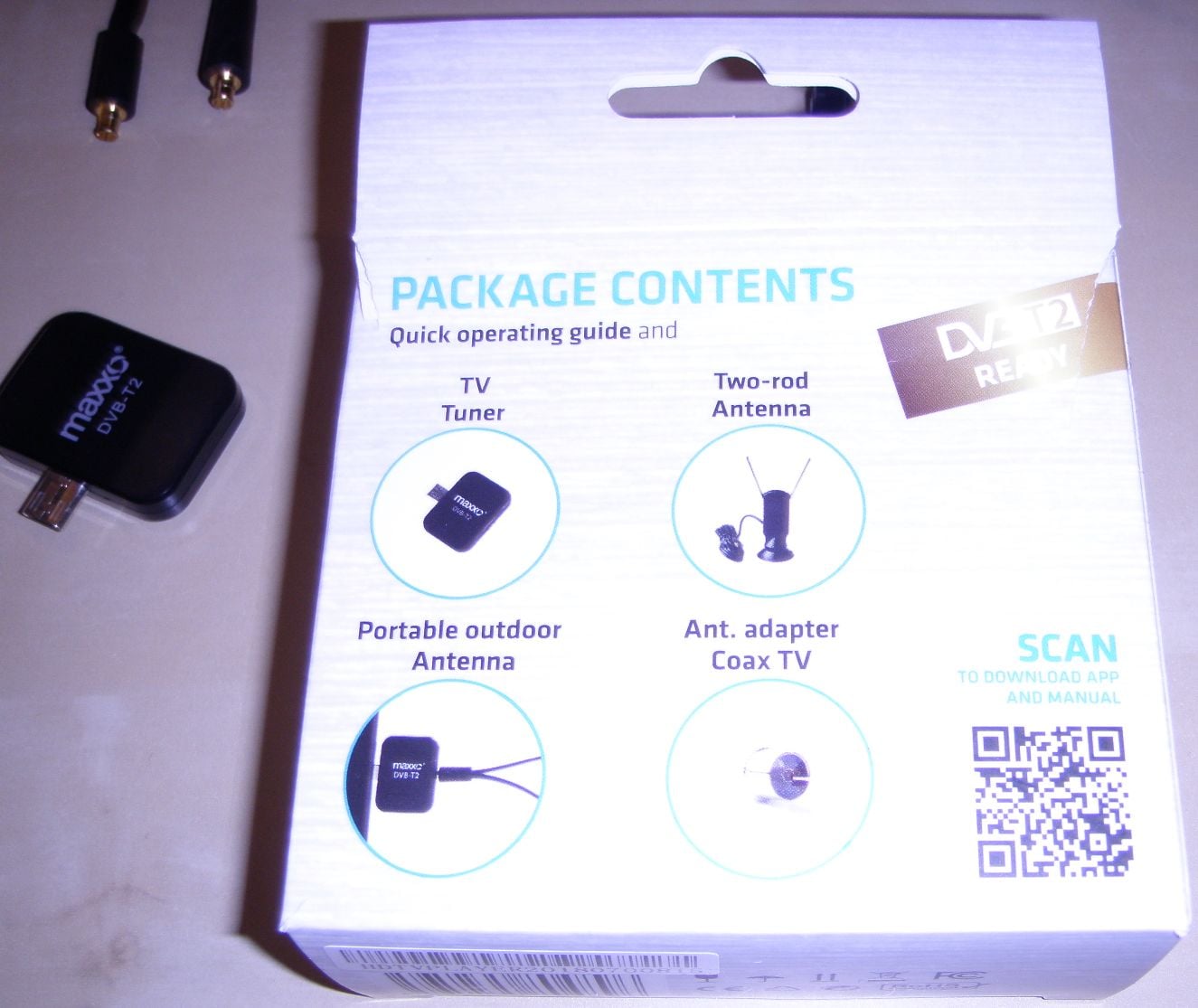 Maxxo T2 mobile - obsah balení