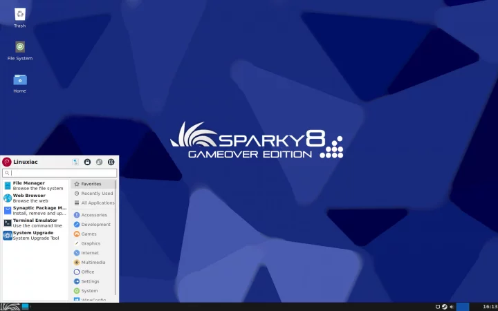 SparkyLinux GameOver