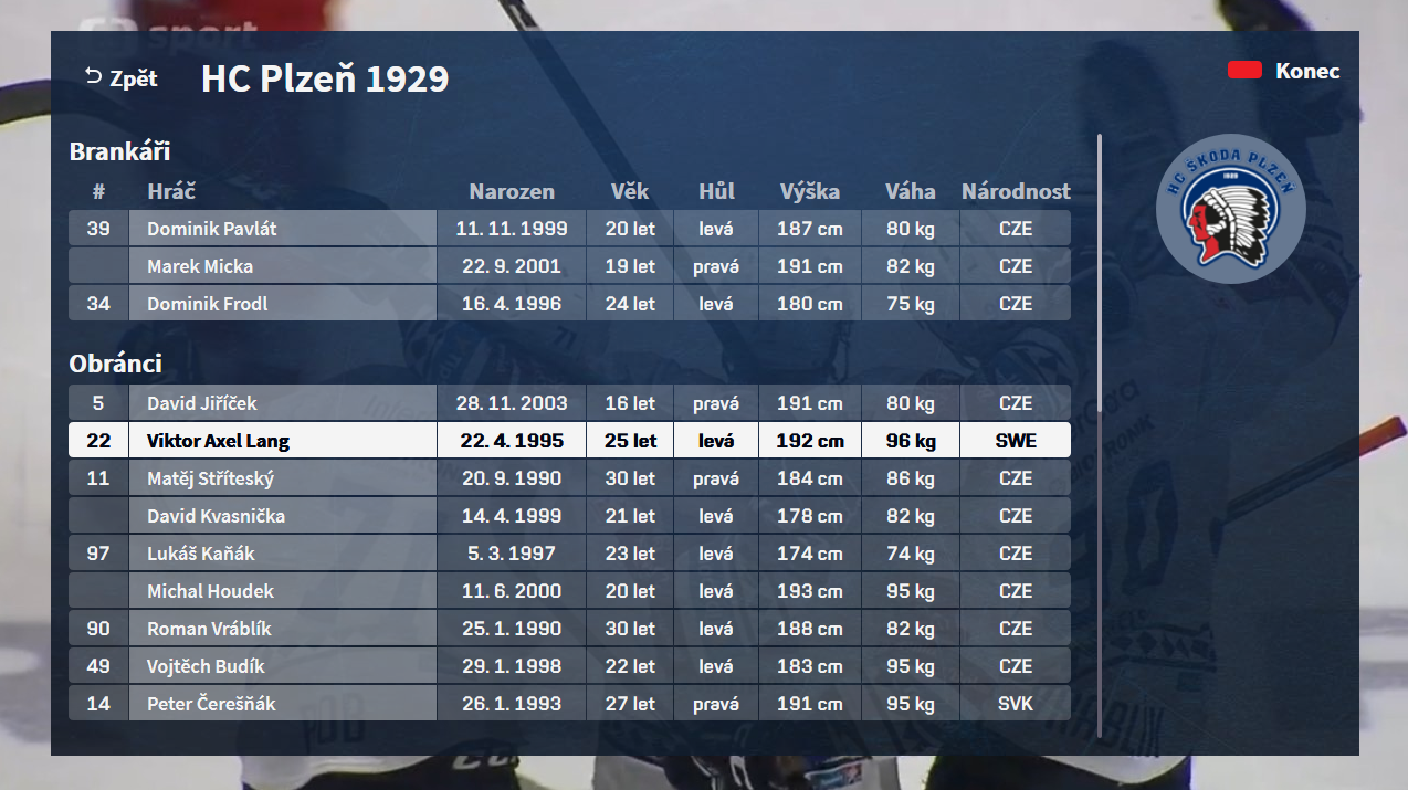 HbbTV Tipsport Extraliga na ČT