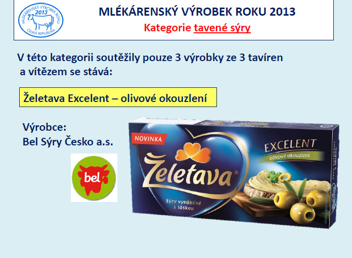 Mlékárenský výrobek roku 2013