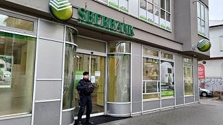 Pobočka Sberbank v Ostravě. (25. 2. 2022)