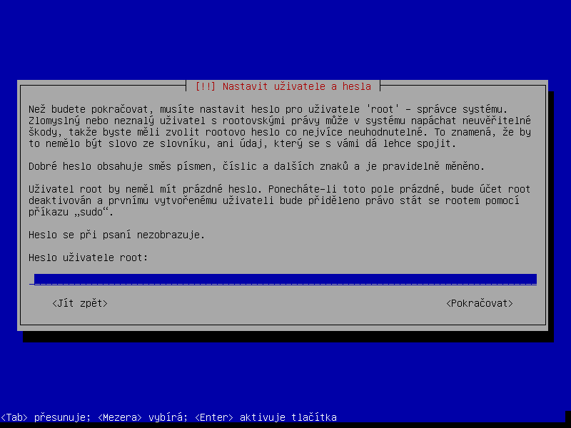 Debian 7.0 Wheezy textová instalace