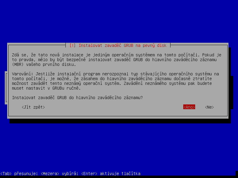 Debian 7.0 Wheezy textová instalace