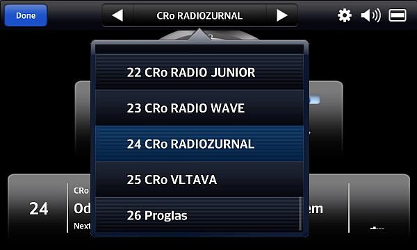 Evolveo XtraTV – možnosti u naladěné stanice