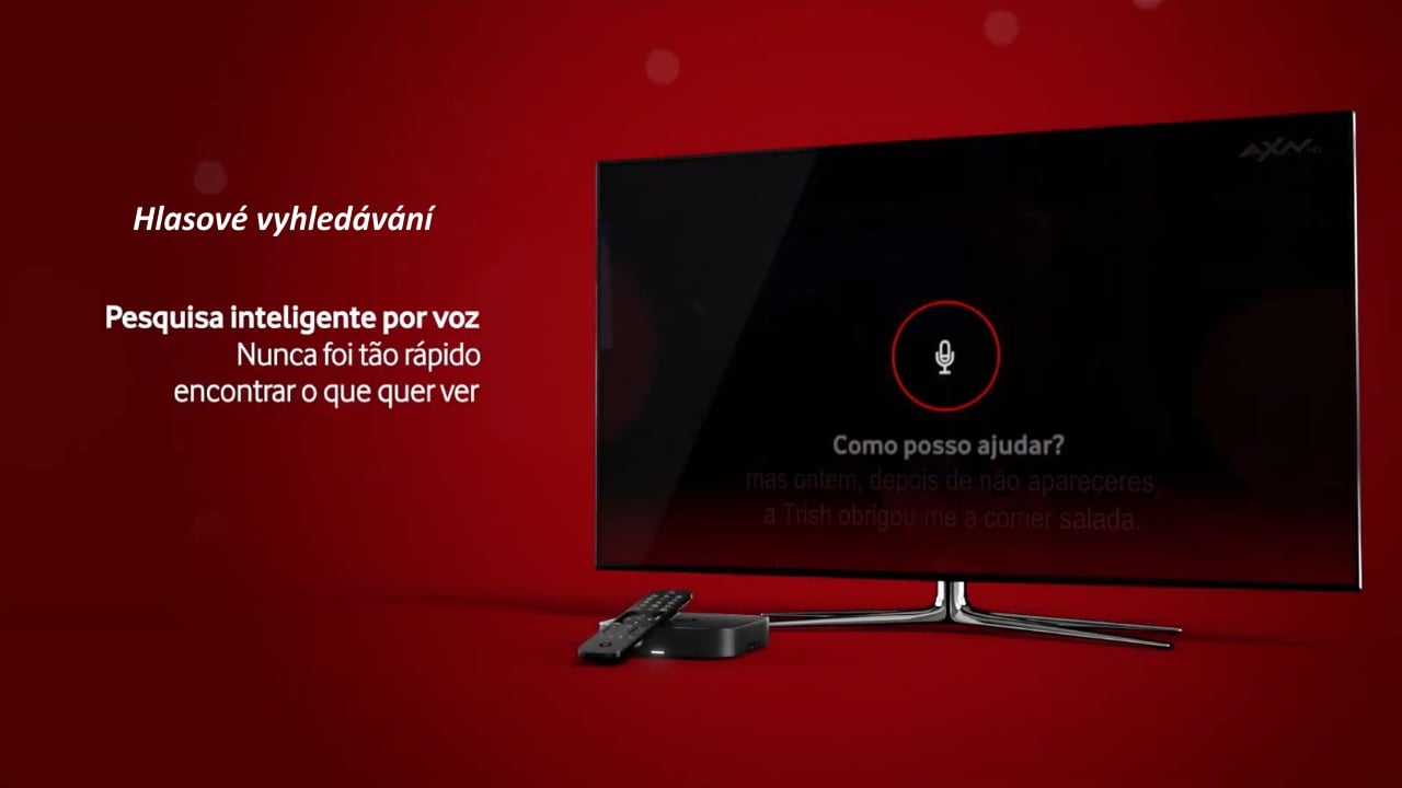 Přijímač reaguje na hlasové vyhledávání