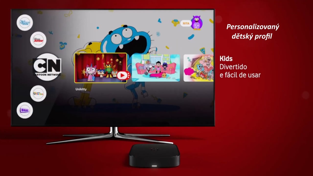 Dětské profily je možné přizpůsobit