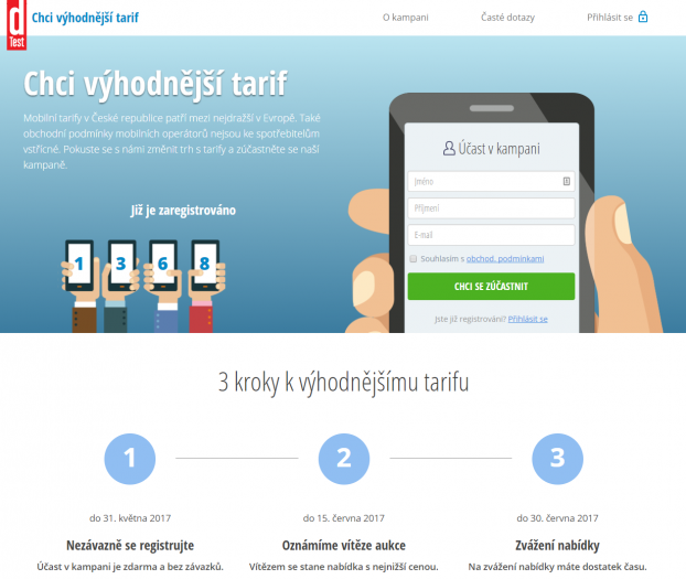 Dtest chce vysoutěžit lepší mobilní tarify pro lidi