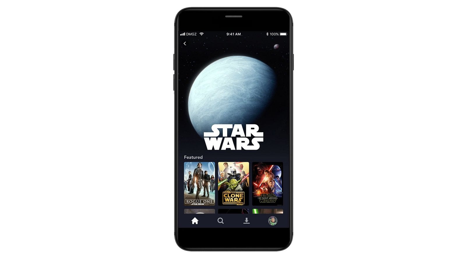 Uživatelské prostředí Disney+