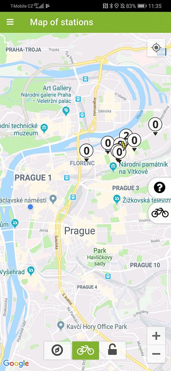 Základní sdílená kola Homeport v Praze