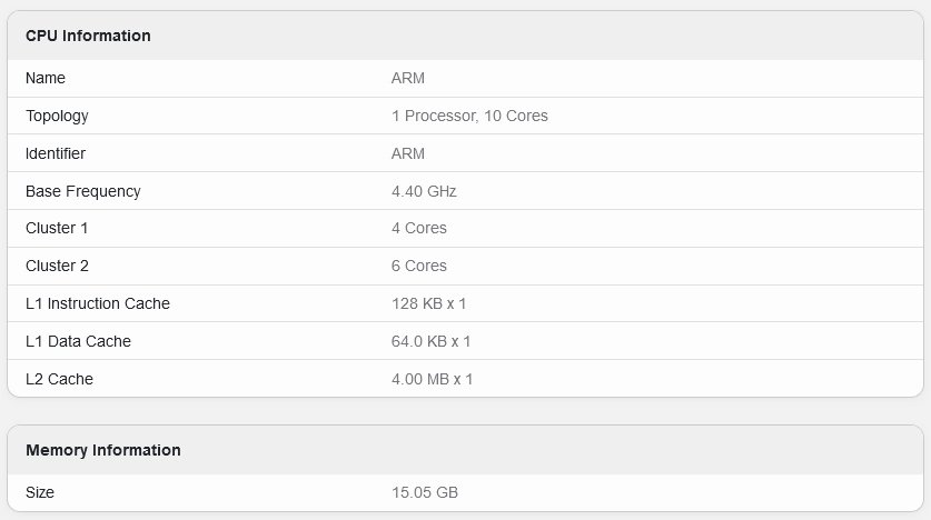 Apple M4 v databázi Geekbench