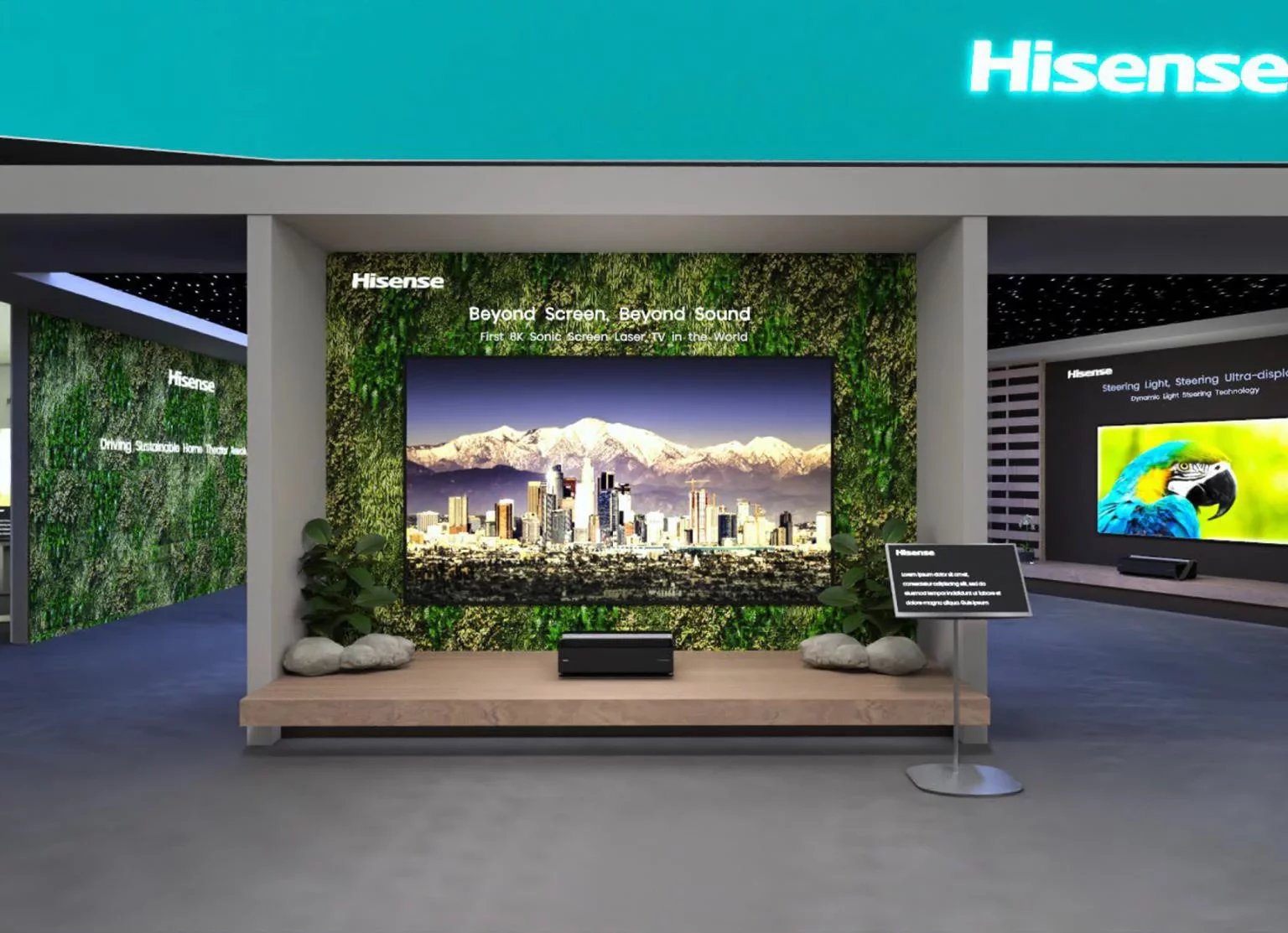 Televizor s největší přímo ozvučenou plochou na světě.