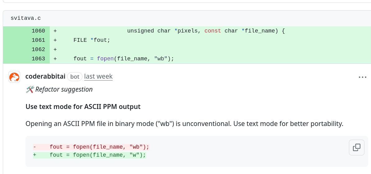 Navrhované úpravy kódu naprogramovaného v céčku