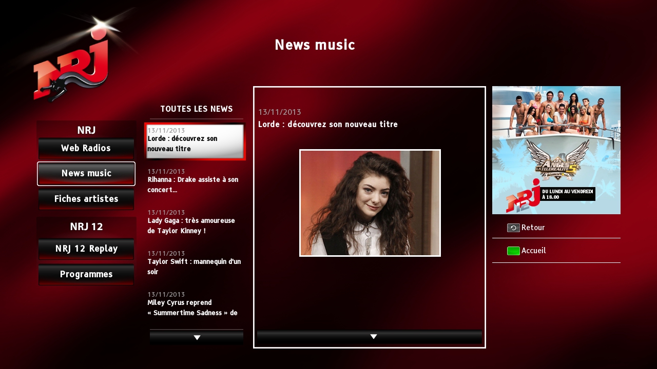 Hybridní vysílání mediální skupiny NRJ France