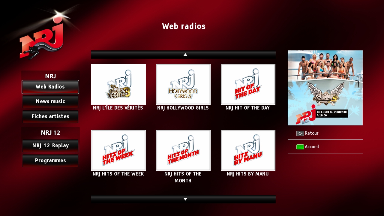 Hybridní vysílání mediální skupiny NRJ France