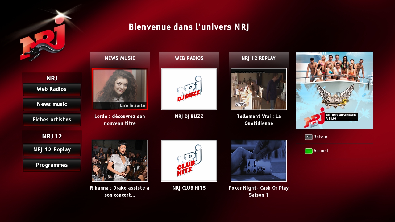 Hybridní vysílání mediální skupiny NRJ France