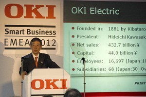 Takao Hiramoto, president Oki Data Corporation