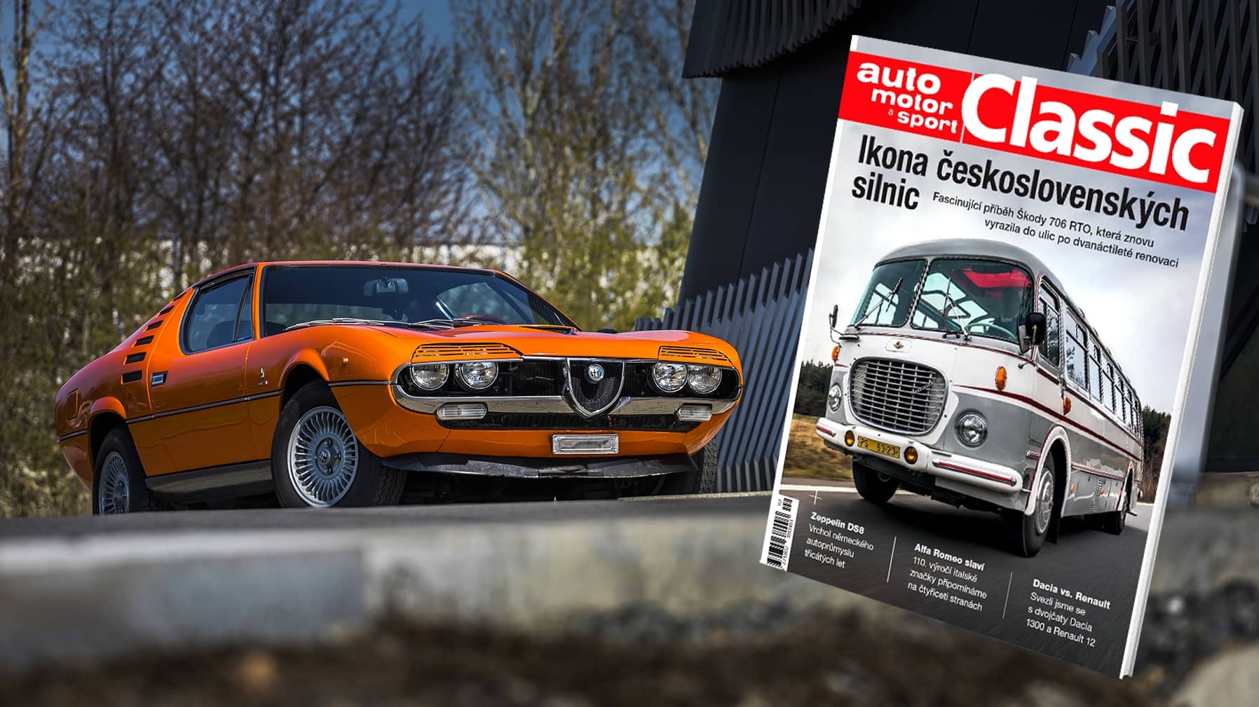 Právě vychází Auto motor a sport Classic 02/2020. Připomíná 110. výročí Alfy Romeo i slavnou Škodu 706 RTO