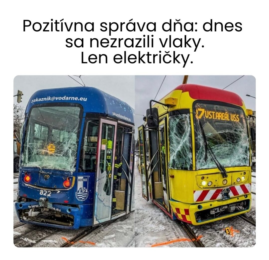 Vtipné obrázky na téma stav železnic na Slovensku