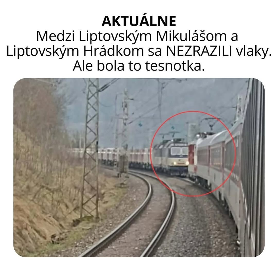 Vtipné obrázky na téma stav železnic na Slovensku