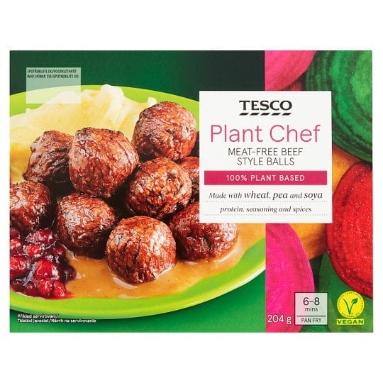 Tesco: rostlinné alternativy masa Plant Chef