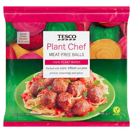 Tesco: rostlinné alternativy masa Plant Chef