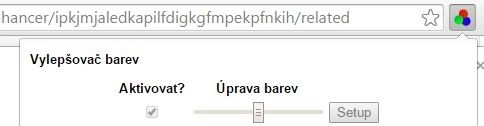 Vylepšovač barev (Color Enhancer) pro internetový prohlížeč Chrome