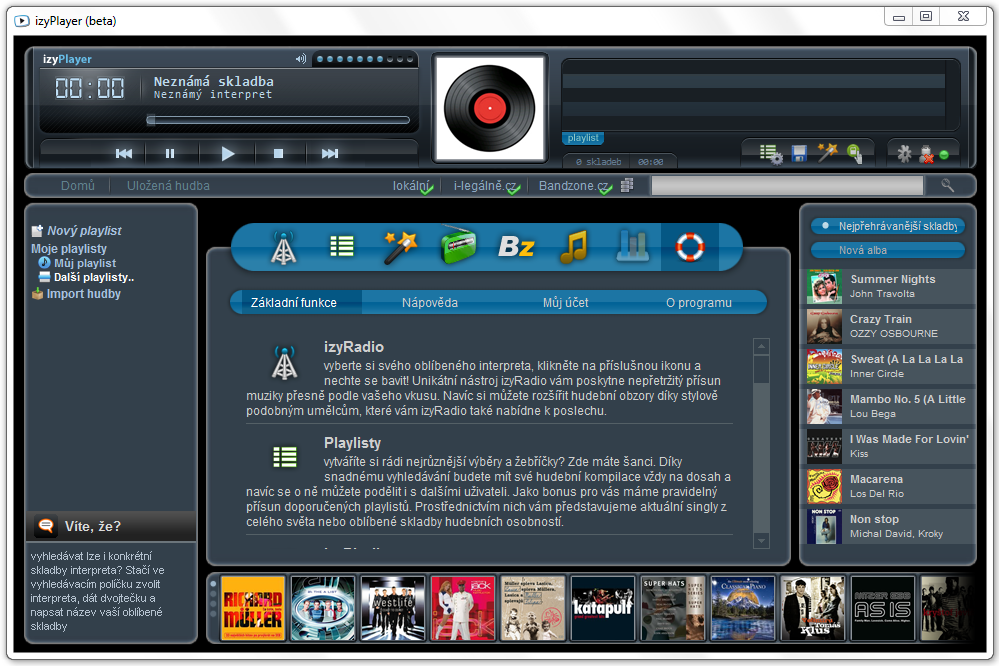 <p>izyPlayer -  snadný poslech libovolné hudby</p>