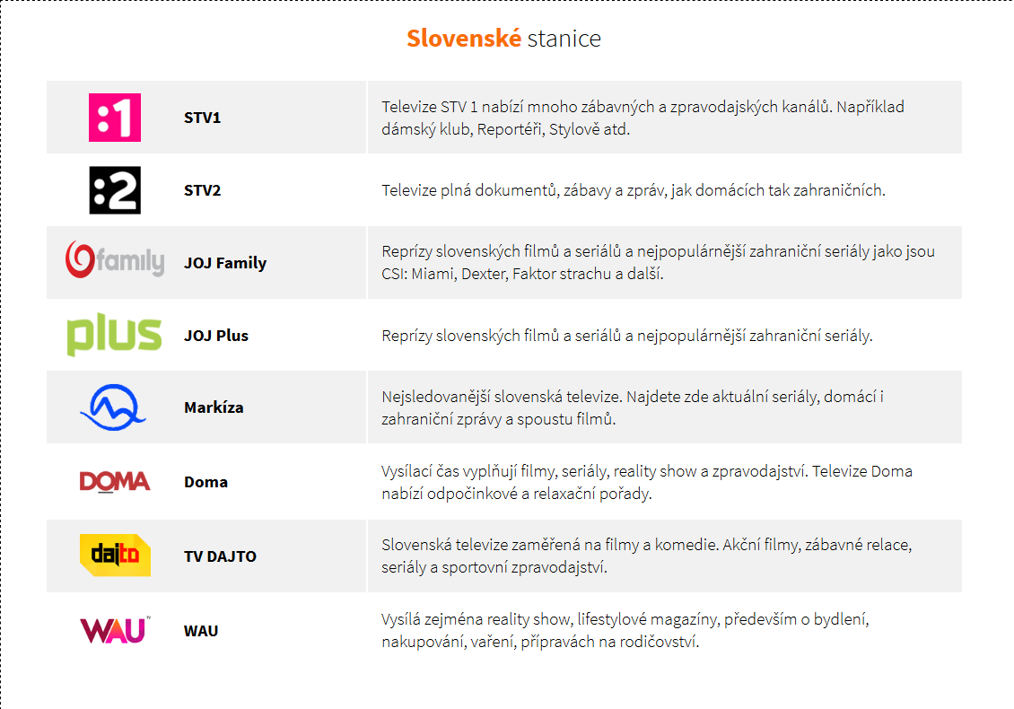Lepší.TV - programová nabídka