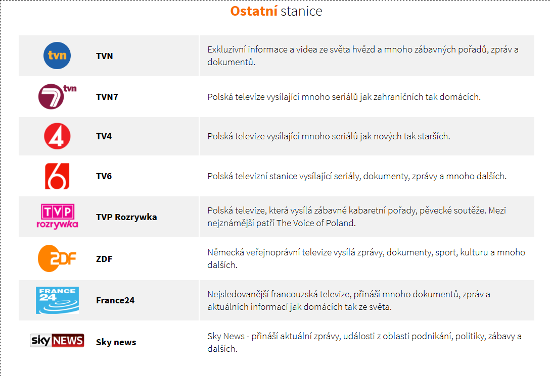 Lepší.TV - programová nabídka